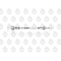 Hour meter cable, original Ursus MF
