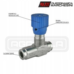 Hydraulic throttling valve in 1 side vrfu 3 8 30l