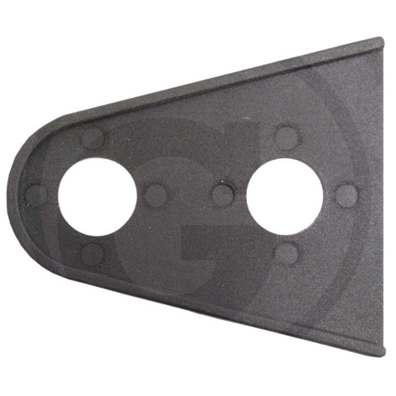 Sealing plate door glass hinge seal