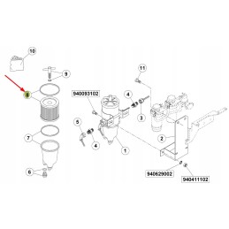 Fs20103 engine fuel filter insert
