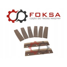 Set of 8 smooth knives with screws 069838