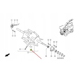 Set of 8 smooth knives with screws 069838