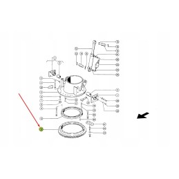 Gear wheel d426x54 claas jaguar 076221