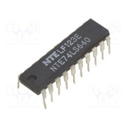 1 pcs x NTE Electronics - NTE74LS640 - IC: digital, bus transceiver, Ch: 8, TTL, THT, DIP20, OUT: 3-state