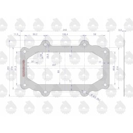 Steering column gasket krazelite 0 8mm c 33