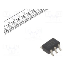 3 pcs x TEXAS INSTRUMENTS - SN74AUC1G17DCKR - IC: digital, buffer,non-inverting, Ch: 1, CMOS, SMD, SC70, -40÷85°C