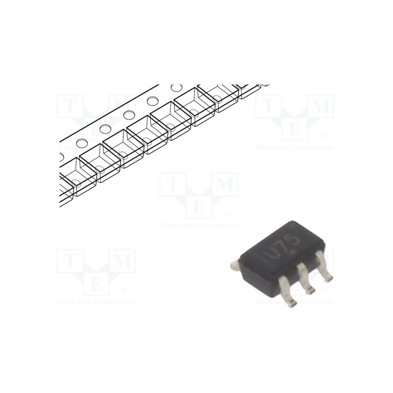 3 pcs x TEXAS INSTRUMENTS - SN74AUC1G17DCKR - IC: digital, buffer,non-inverting, Ch: 1, CMOS, SMD, SC70, -40÷85°C