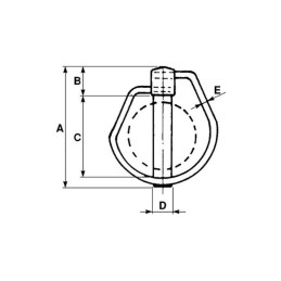 11mm safety pin for the hook ball