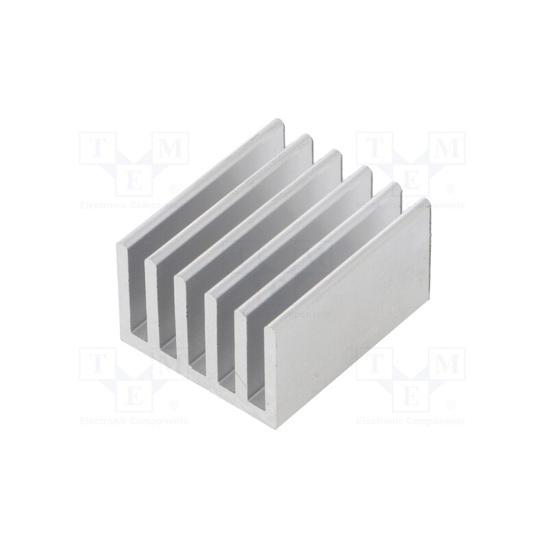 1 pcs x FISCHER ELEKTRONIK - SK 653 25 AL - Heatsink: extruded, grilled, aluminium, L: 25mm, W: 21mm, H: 14mm