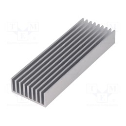 1 pcs x FISCHER ELEKTRONIK - SK 636 100 AL - Heatsink: extruded, grilled, natural, L: 100mm, W: 33mm, H: 14mm, raw