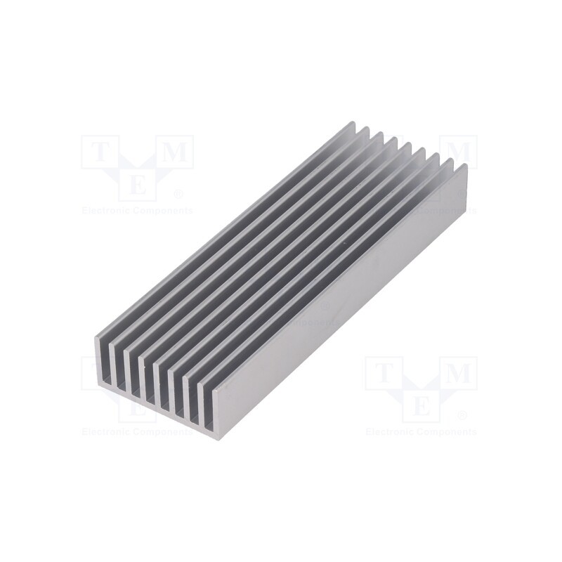 1 pcs x FISCHER ELEKTRONIK - SK 636 100 AL - Heatsink: extruded, grilled, natural, L: 100mm, W: 33mm, H: 14mm, raw