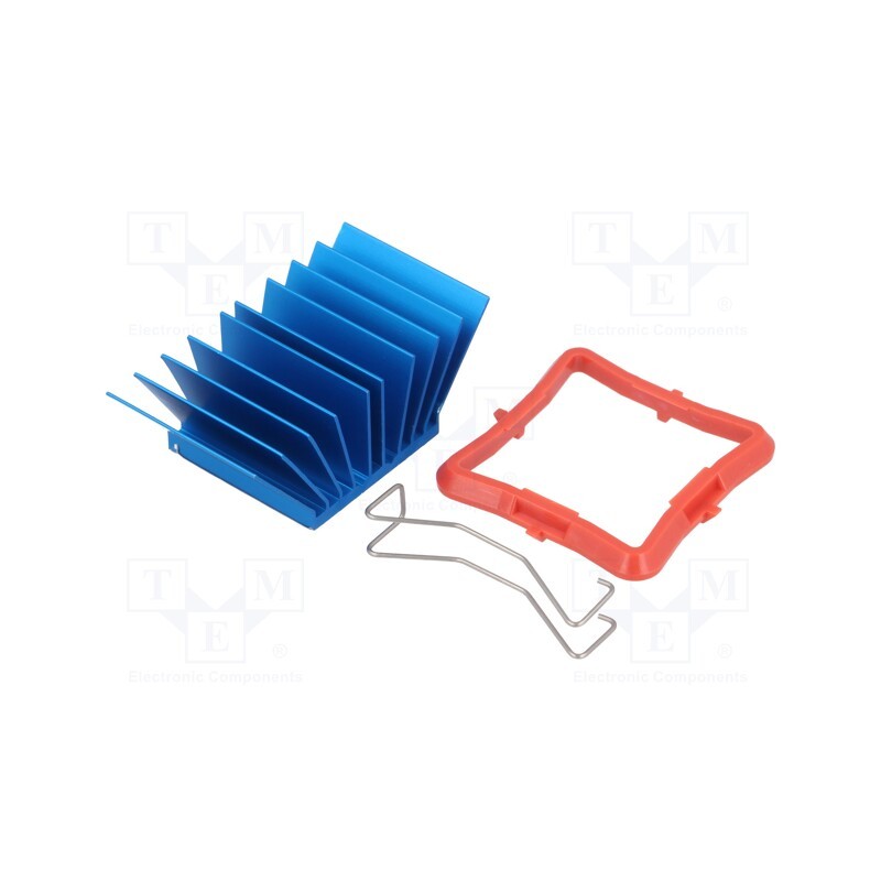 1 pcs x Advanced Thermal Solutions - ATS-50270P-C1-R0 - Heatsink: extruded, grilled, BGA, blue, L: 27mm, W: 27mm, H: 17.5mm
