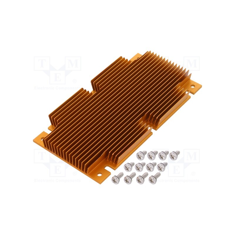 1 pcs x Advanced Thermal Solutions - ATS-1109-C1-R0 - Heatsink: extruded, grilled, BGA, golden, L: 117mm, W: 61mm, H: 11.4mm