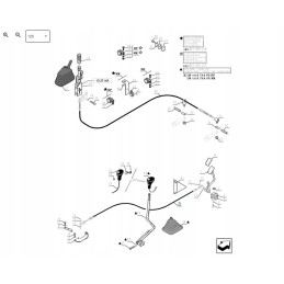 New Holland LM 858257 charger gas cable