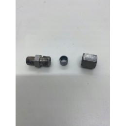 Central lubrication connector, straight, m8x1