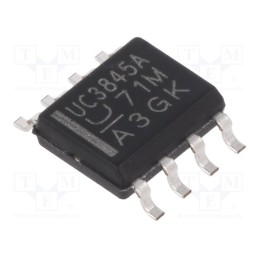 1 pcs x TEXAS INSTRUMENTS - UC3845AD8 - IC: PMIC, PWM controller, 1A, 47÷500kHz, Ch: 1, SO8, Uoper: 7.6÷30V