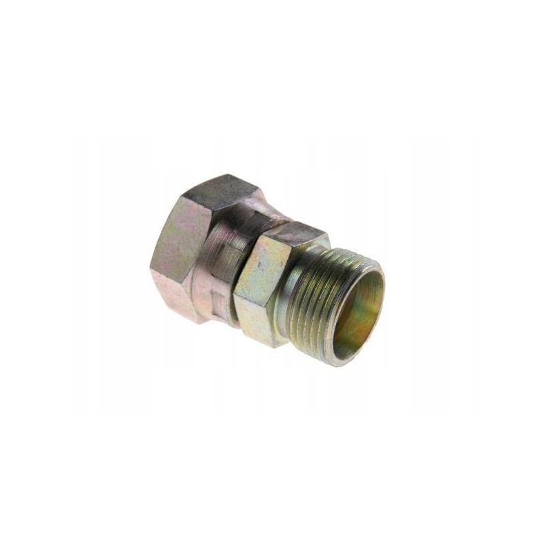 Straight hydraulic connector, cone 15mm ab 22 22 m2