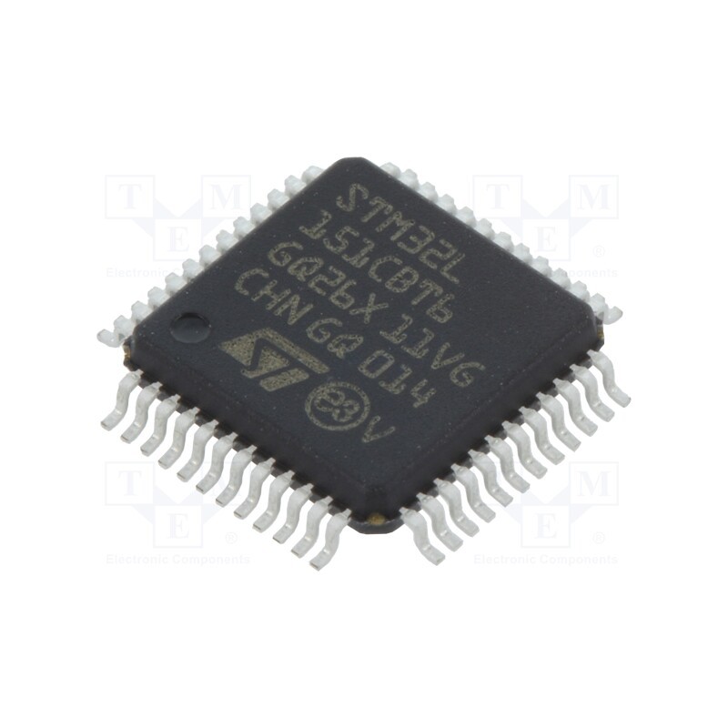 1 pcs x STMicroelectronics - STM32L151CBT6 - IC: ARM microcontroller, 32MHz, LQFP48, 1.8÷3.6VDC, -40÷85°C