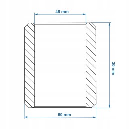Zetor steering knuckle bushing 67113403 57113606 45x50x30