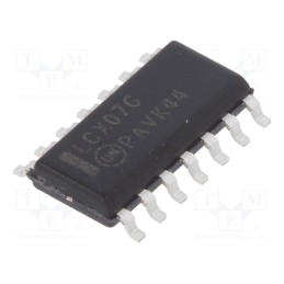 3 pcs x ONSEMI - MC74LCX07DG - IC: digital, buffer,non-inverting, Ch: 6, CMOS,TTL, SMD, SO14, LCX