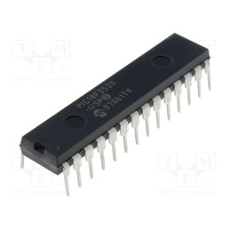 1 pcs x MICROCHIP TECHNOLOGY - PIC18F2520-I/SP - IC: PIC microcontroller, 32kB, 40MHz, 4.2÷5.5VDC, THT, DIP28, PIC18