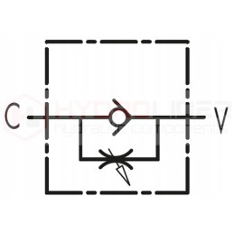 Hydraulic valve throttling 1 side vrfu 1 4 15l