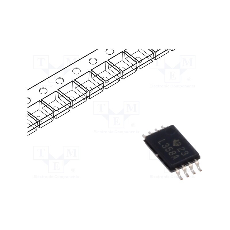 5 pcs x TEXAS INSTRUMENTS - LM358APWR - IC: operational amplifier, 0.7MHz, Ch: 2, TSSOP8,