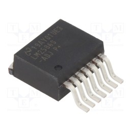 1 pcs x TEXAS INSTRUMENTS - LM2586S-ADJ/NOPB - IC: PMIC, DC/DC converter, Uin: 4÷40VDC, Uout: 0÷60VDC, 3A, TO263-7