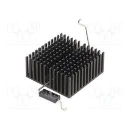 1 pcs x BOYD CORP - 375024B60024G - Heatsink: extruded, grilled, BGA,FPGA, black, L: 40mm, W: 40mm