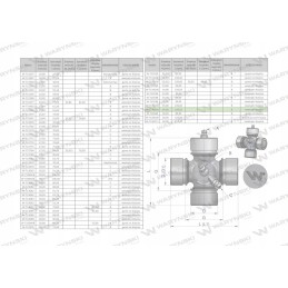 Shaft cross 34 90x106 50 central lubrication var