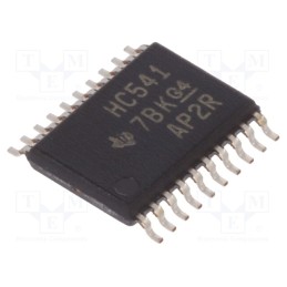 3 pcs x TEXAS INSTRUMENTS - SN74HC541PW - IC: digital, buffer,non-inverting,line driver, Ch: 8, SMD, TSSOP20