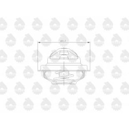 Thermostat c 385 zetor 4 cylinder original
