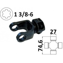 Forklift PTO 27x74 6 category 4 1 3 8 z6