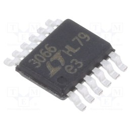 1 pcs x Analog Devices - LT3066EMSEPBF - IC: voltage regulator, LDO,adjustable, 0.6÷19V, 0.5A, MSOP12, SMD