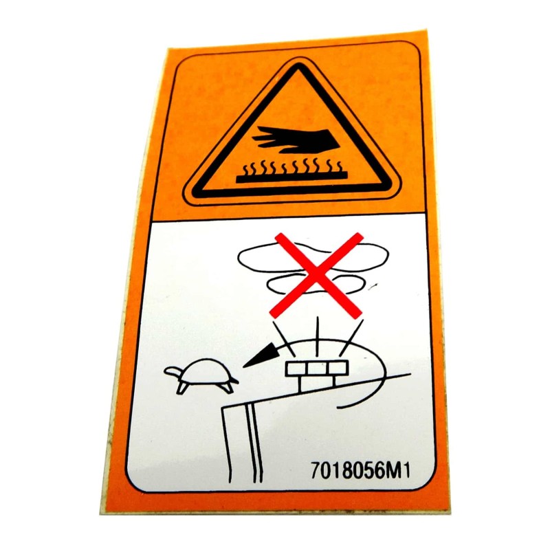 Warning sign hot surface 7018056m1