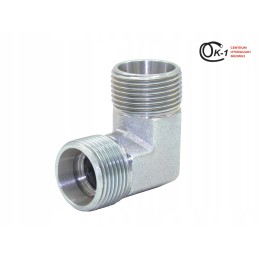 Hydraulic elbow connector 2x m26x1 5 18l