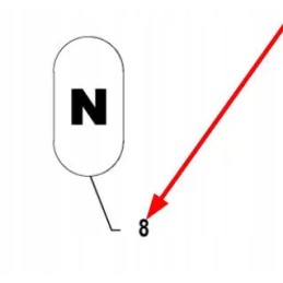 P5s51401009 neutral gear sticker