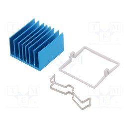 1 pcs x Advanced Thermal Solutions - ATS-X53290P-C1-R0 - Heatsink: extruded, grilled, BGA, blue, L: 29mm, W: 29mm, H: 17.5mm