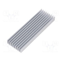 1 pcs x FISCHER ELEKTRONIK - SK 635 100 AL - Heatsink: extruded, grilled, natural, L: 100mm, W: 33mm, H: 10mm, raw