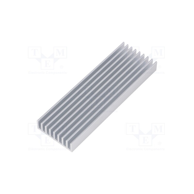 1 pcs x FISCHER ELEKTRONIK - SK 635 100 AL - Heatsink: extruded, grilled, natural, L: 100mm, W: 33mm, H: 10mm, raw