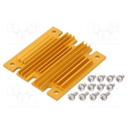 1 pcs x Advanced Thermal Solutions - ATS-1103-C1-R0 - Heatsink: extruded, grilled, BGA, golden, L: 61mm, W: 58mm, H: 6.1mm