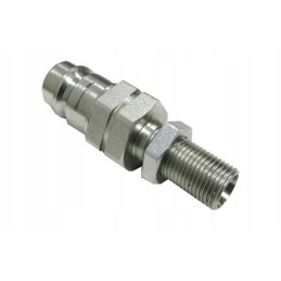 Hydraulic quick connector, long plug m16x1 5 external