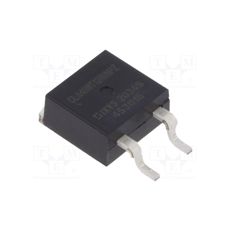 1 pcs x IXYS - CLA40MT1200NPZ-TUB - Triac, 1.2kV, 20A, TO263ABHV, Igt: 40/60mA, Ifsm: 170A
