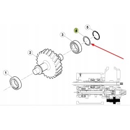 7700046358 output shaft spacer