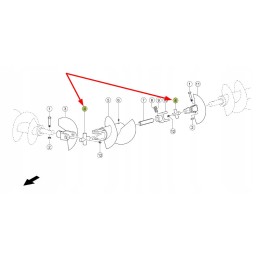 941095 0 screw cross of the unloading pipe