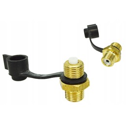 Control valve with pumping nozzle m16 external