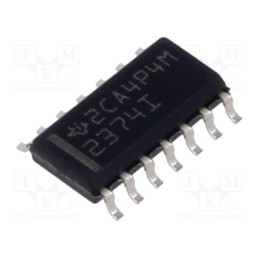 1 pcs x TEXAS INSTRUMENTS - TLV2374ID - IC: operational amplifier, 3MHz, Ch: 4, SO14, ±1.35÷8VDC,2.7÷16VDC