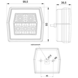 LED tail lamp 12 24v tow truck roadside assistance bus