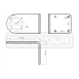 Mini bracket for mounting the gear multiplier