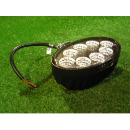 Work lamp 8 LED 12v 24v oval halogen searchlight